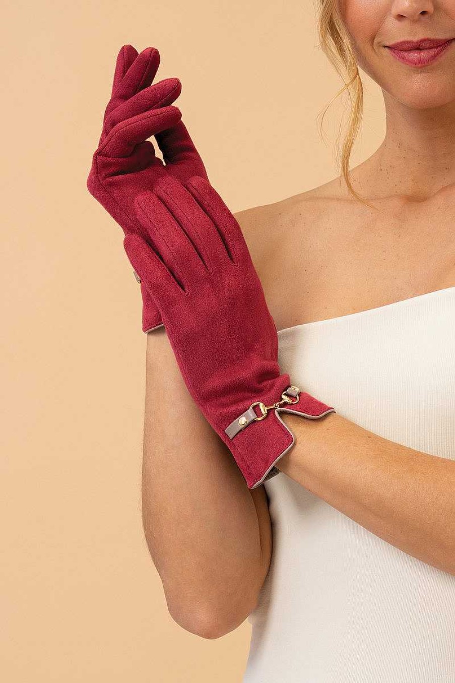 Women Powder | Kylie Gloves - Ruby