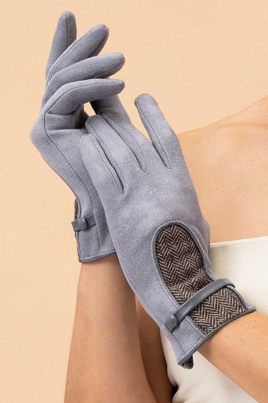 Women Powder | Genevieve Gloves - Mist