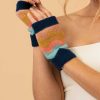 Women Powder | Ladies Nora Wrist Warmers - Navy Mix