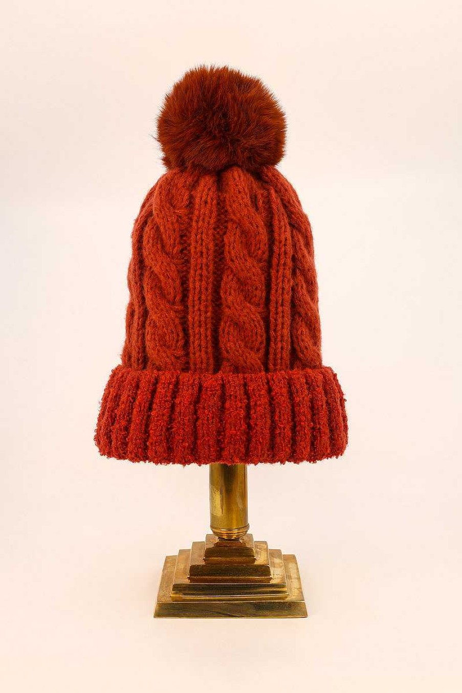 Women Powder | Freya Bobble Hat - Rust