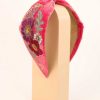 Women Powder | Embroidered Wild Woodland Headband - Bubblegum