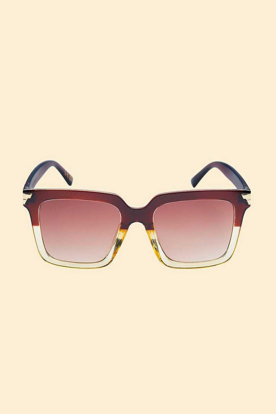 Women Powder | Luxe Fallon - Mahogany/Nude Sunglasses