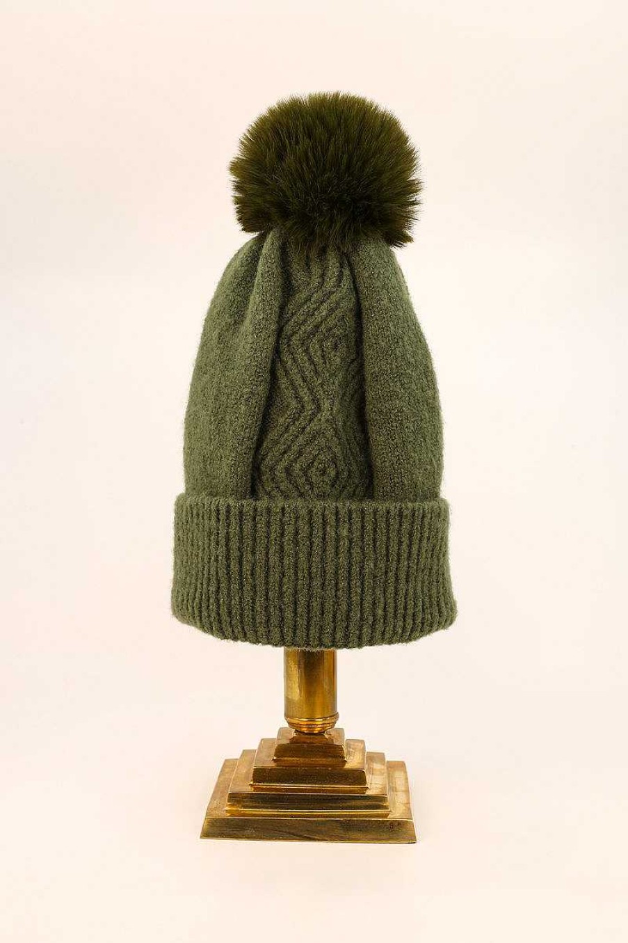 Women Powder | Ingrid Bobble Hat - Olive