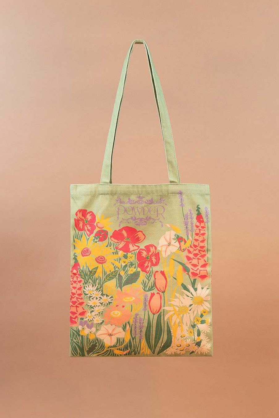 Women Powder | Tote Bag Country Garden - Mint