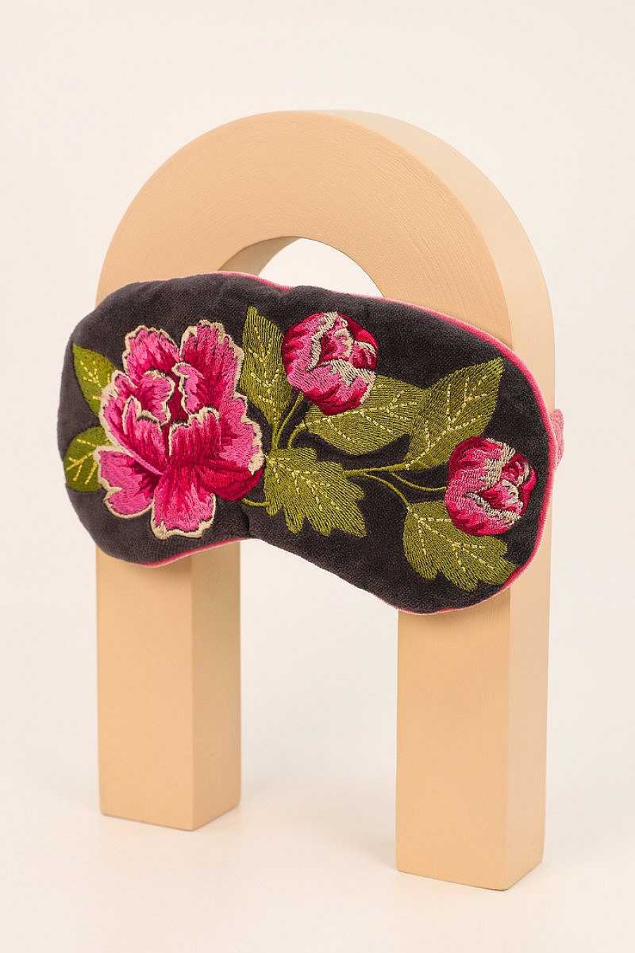 Women Powder | Lavender Velvet Eyemask Painted Peony