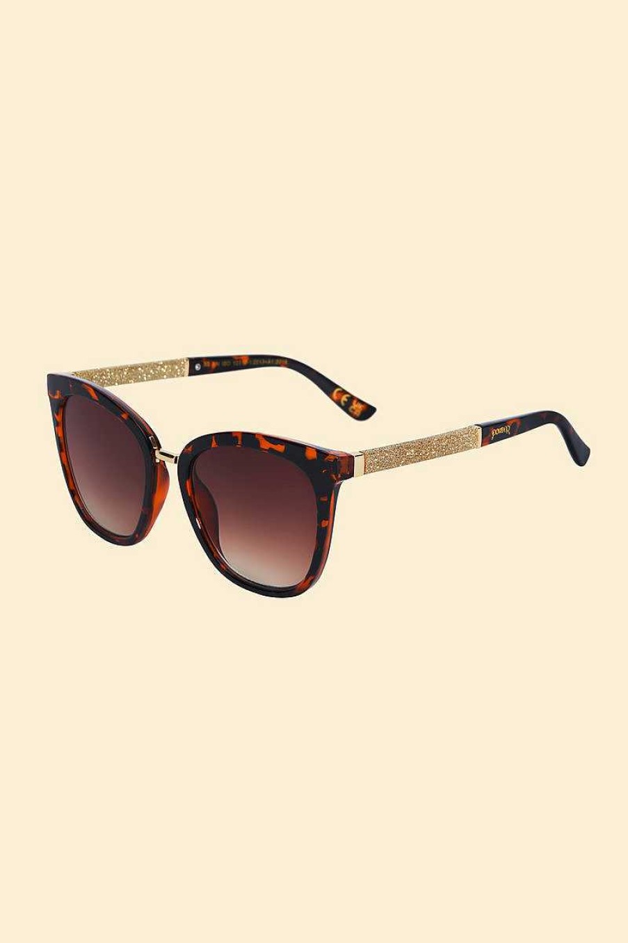 Women Powder | Luxe Natalia - Tortoiseshell/Glitter Sunglasses