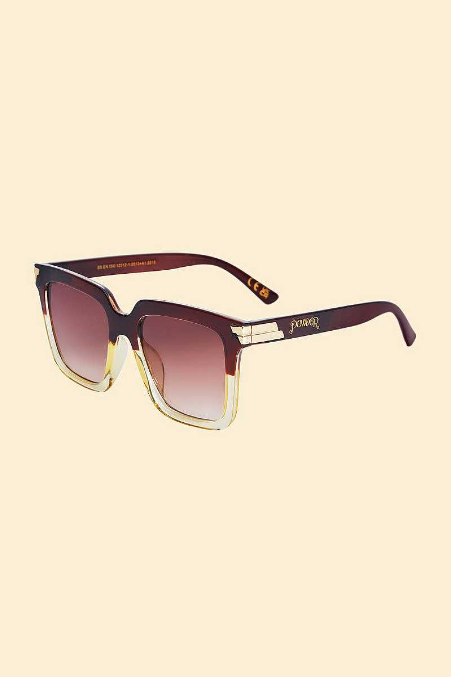 Women Powder | Luxe Fallon - Mahogany/Nude Sunglasses