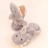 Kids Powder | Kids Fluffy Mittens - Grey Baby Shark