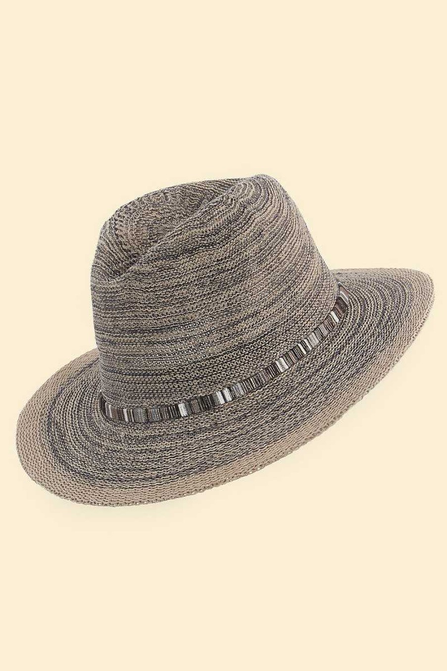 Women Powder | Natalie Hat Slate With Glitter Band