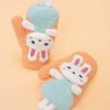 Kids Powder | Powder Pals Dancing Bunny Mittens - Coral