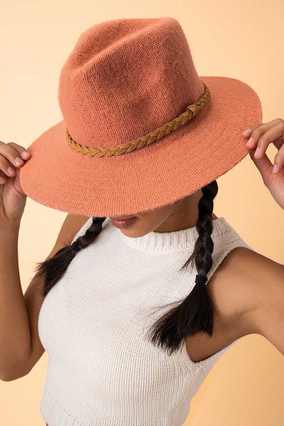 Women Powder | Katie Wool Hat - Coral