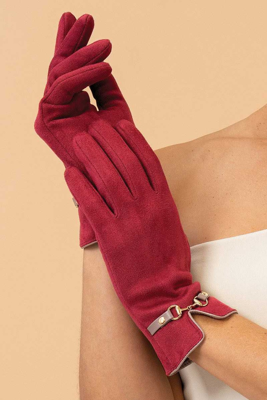 Women Powder | Kylie Gloves - Ruby