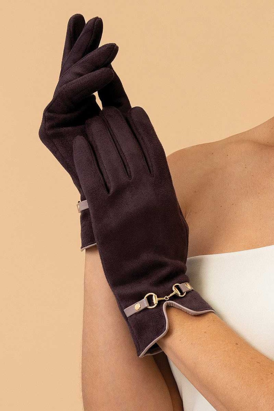 Women Powder | Kylie Gloves - Chocolate